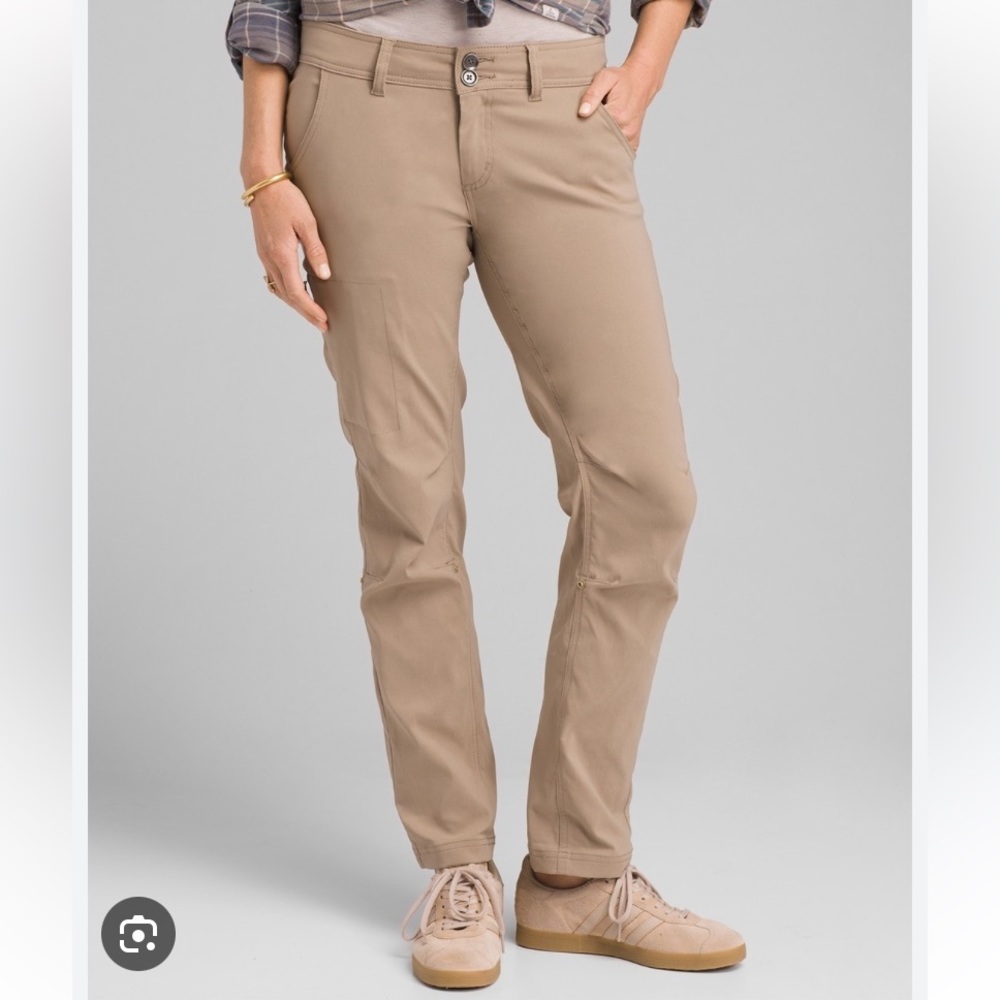 Prana Halle Straight Hiking Pants in Khaki